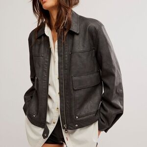 Blair Vegan Leather Jacket free people